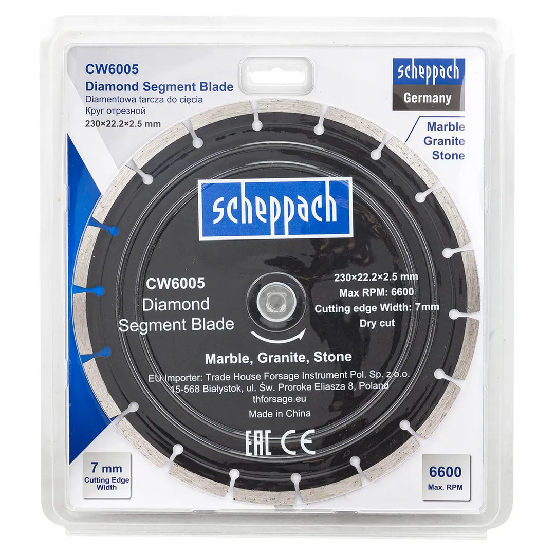 Круг отрезной 230*22,2*2,5мм  Scheppach Sch-CW6005