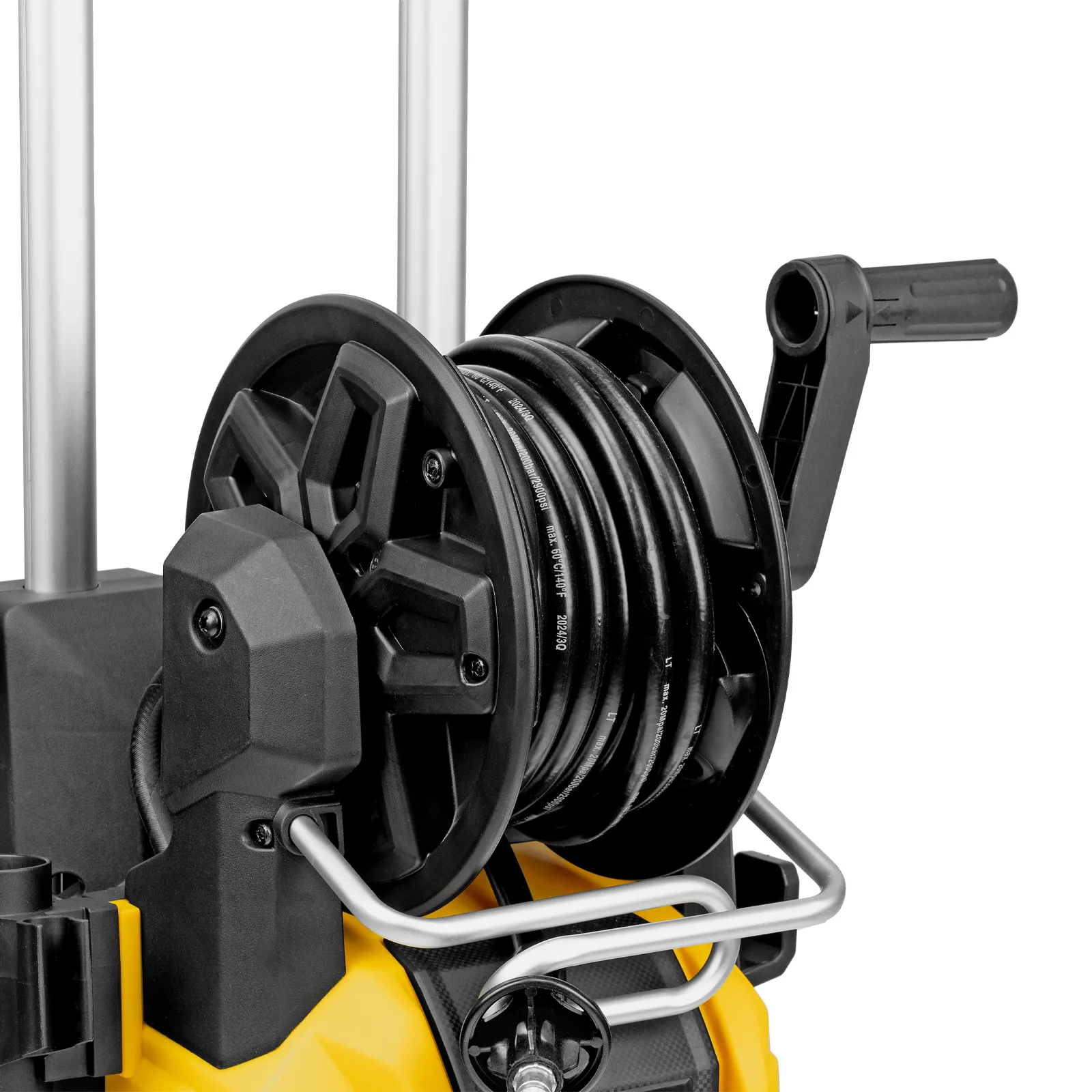 Моечная машина высокого давления R-200D, 2400 Вт, 200 бар, 420 л/ч, с барабаном DENZEL 58264