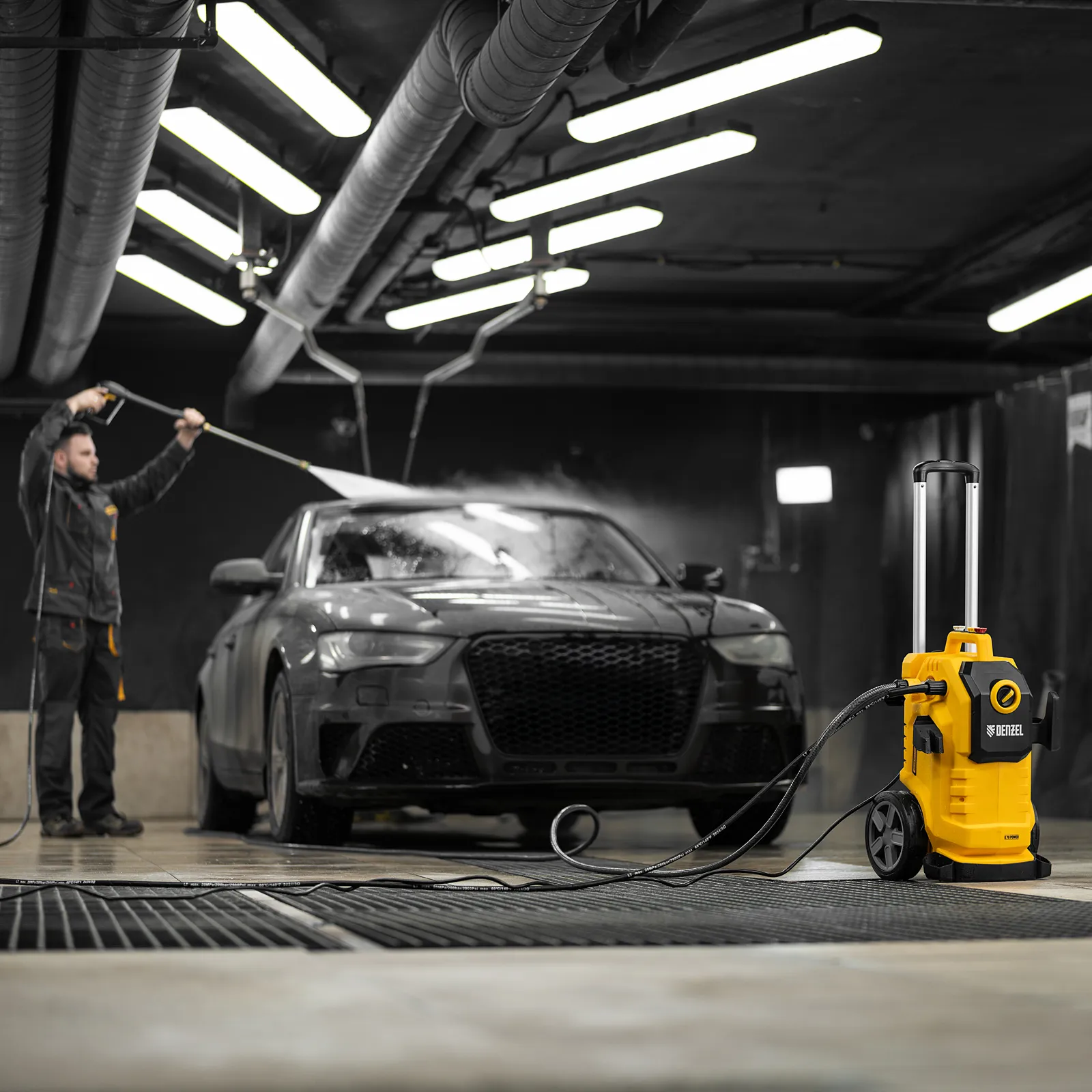 Моечная машина высокого давления K 70 Power, 2500 Вт, 180 бар, 600 л/ч, асинх. двиг. DENZEL 58272