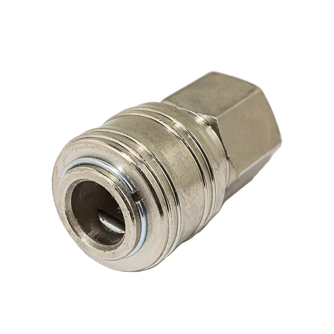 Быстроразъем пневматический с клапаном с внутренней резьбой 1/4" FORCEKRAFT FK-SE1-2SF