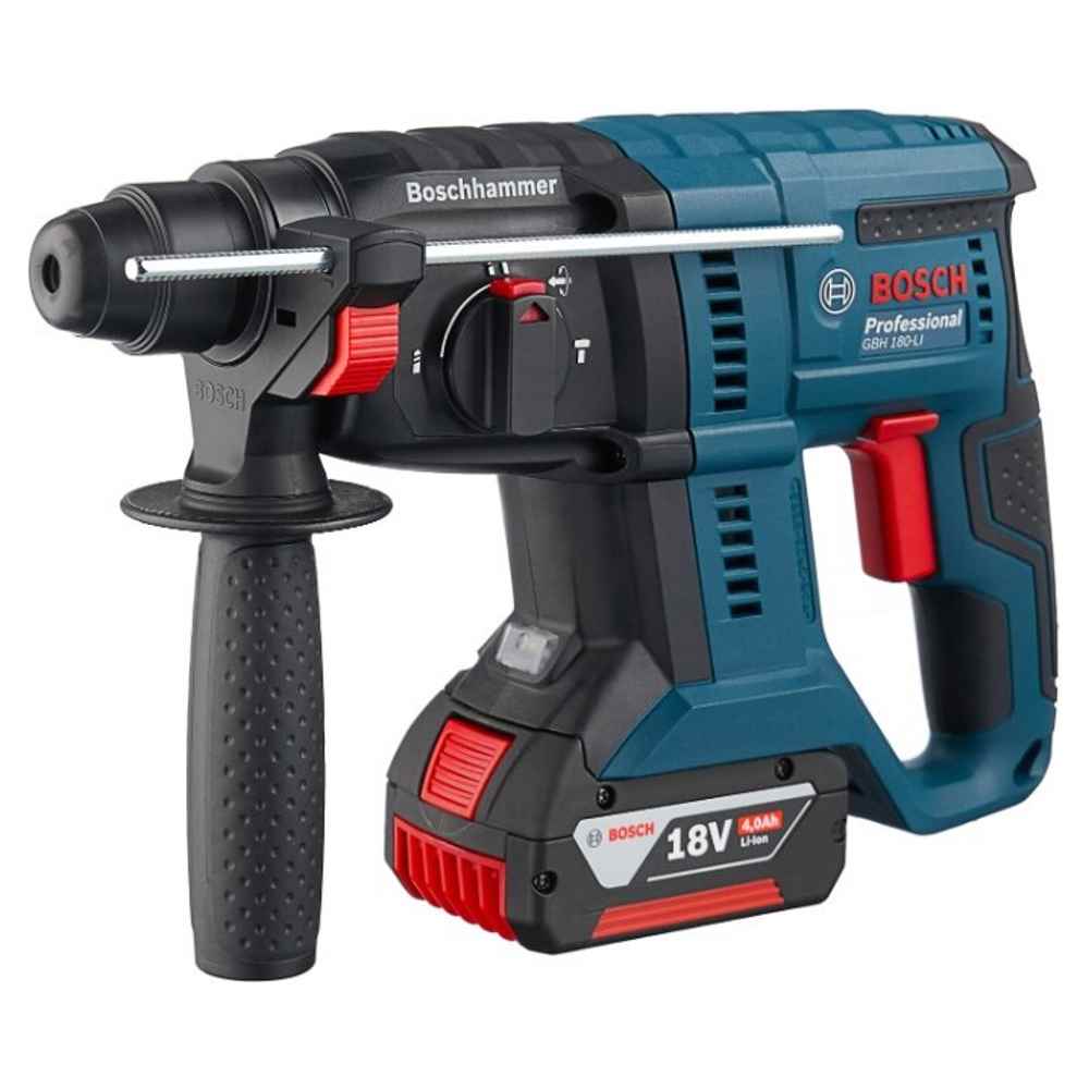 Перфоратор GBH 180-LI аккумуляторный (2*4,0Ah / 2,0Дж / Кейс) BOSCH 0.611.911.121