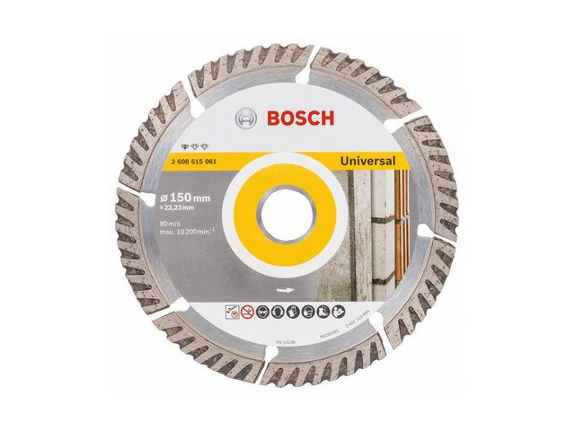 Алмазный круг 150х22 mm универсальный сегментированный Turbo STANDARD FOR UNIVERSAL  ...BOSCH 2608615061