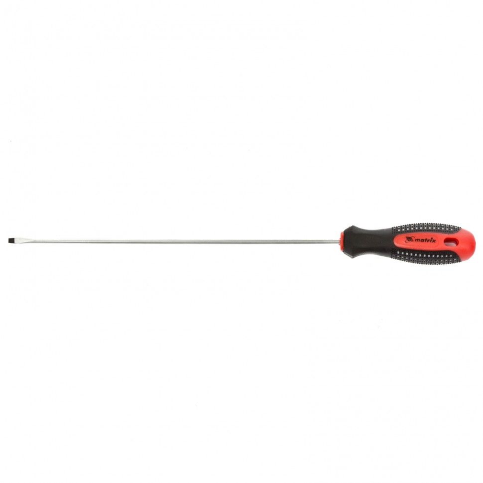 Отвертка Fusion, SL3.0 х 200 mm, CrV, 3-х компонентная рукоятка "anti slip" Matrix 11410