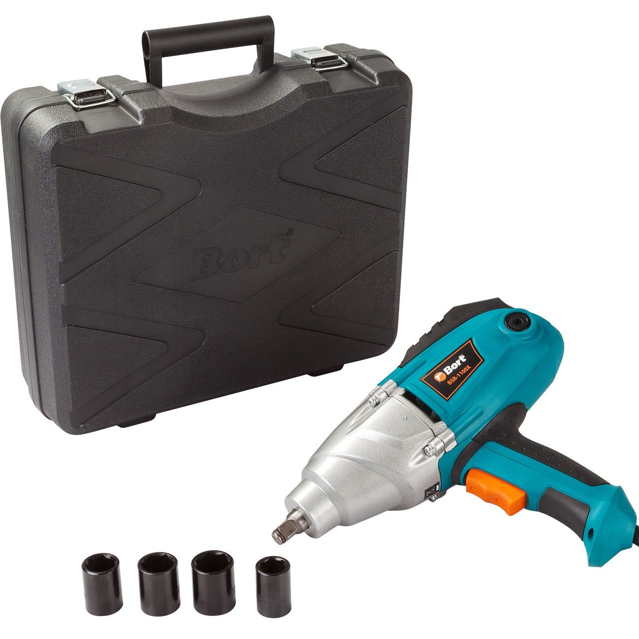 Гайковерт сетевой 1100Вт, 1/2", 500Нм, 0-2200об\мин, Bort BSR-1100X