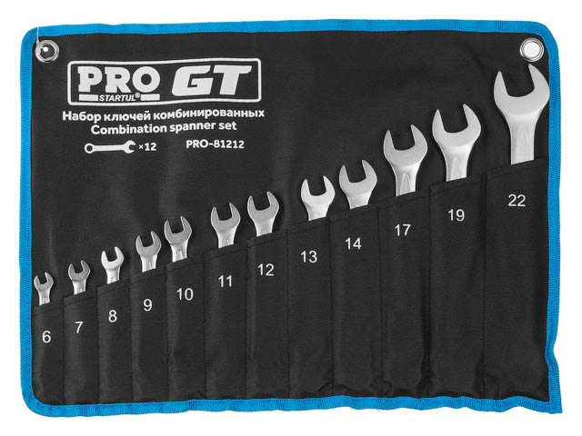 Набор ключей комбинир. 6-22mm 12шт PRO  GT STARTUL PRO-81212