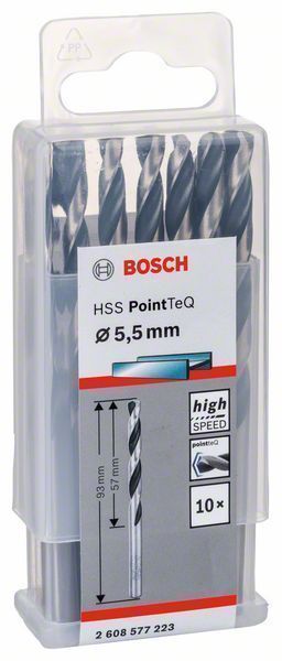Сверло по металлу HSS PointTeQ 5,5 мм (10 шт)  BOSCH 2.608.577.223