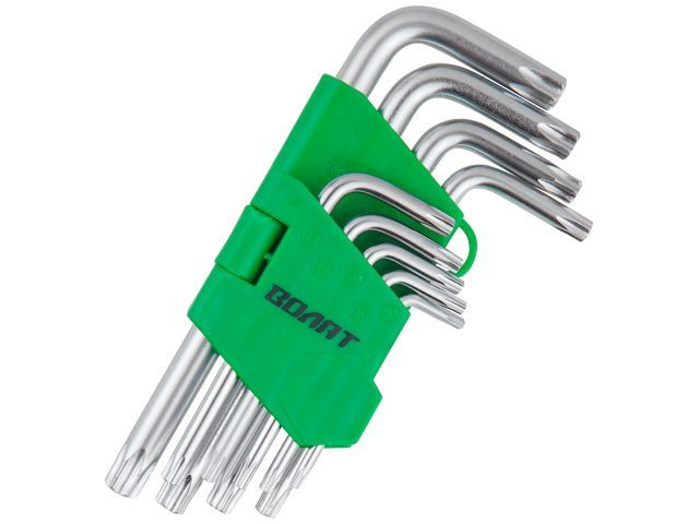Набор ключей Torx T10-T50 9шт. коротких  ВОЛАТ 11025-09
