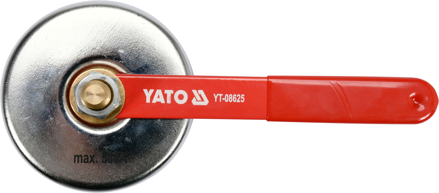Магнит с силой 7кг с клеммой для сварочных работ max 500А  YATO YT-08625