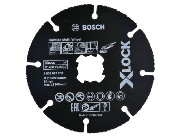 Круг отрезной 115x1.0x22.2 mm для дерева X-LOCK Carbide Multi Wheel  BOSCH 2608619283