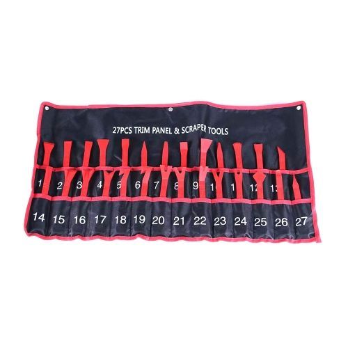 Съёмник крепежа обивки пластмассовый (NYLON), набор 27 предметов  ...H-D HD-08443