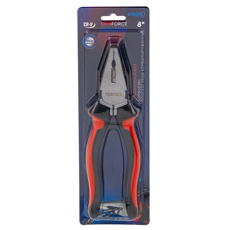 Плоскогубцы комбинированные 8"  YATAFORCE YF-611200K