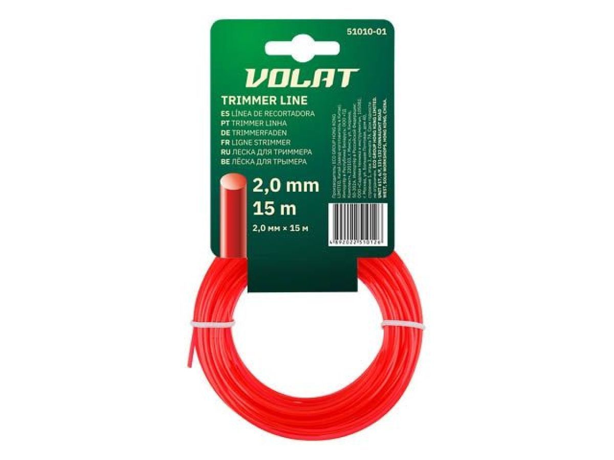 Леска ф 2.0 mm х 15 м круглое сечение ВОЛАТ 51010-01