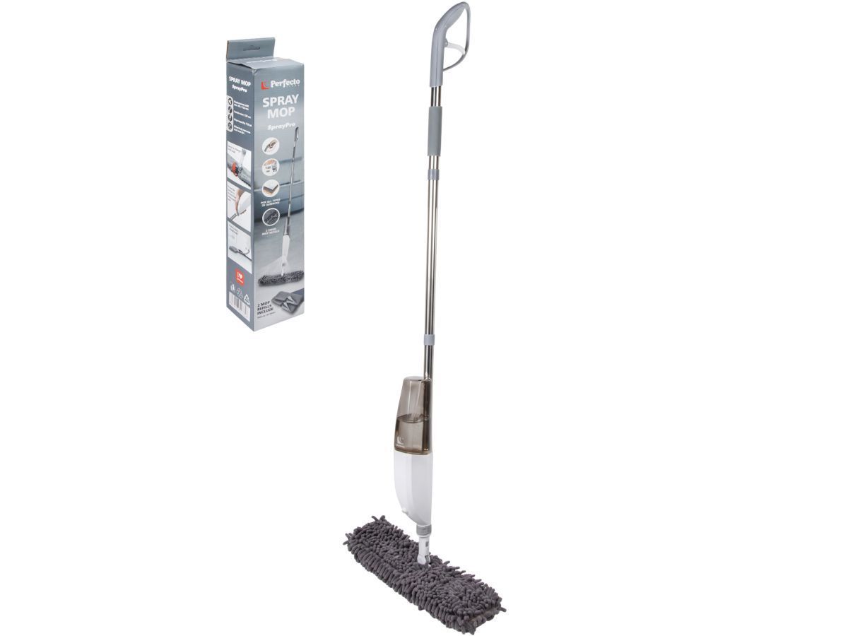 Швабра для пола с распылителем, SprayPro (2 сменных насадки в комплекте) PERFECTO LINEA 43-395951