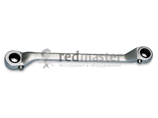 Ключ накидной трещоточный 16*18 с изгибом 15 гр.12-ти гранн  ...Force 8251618