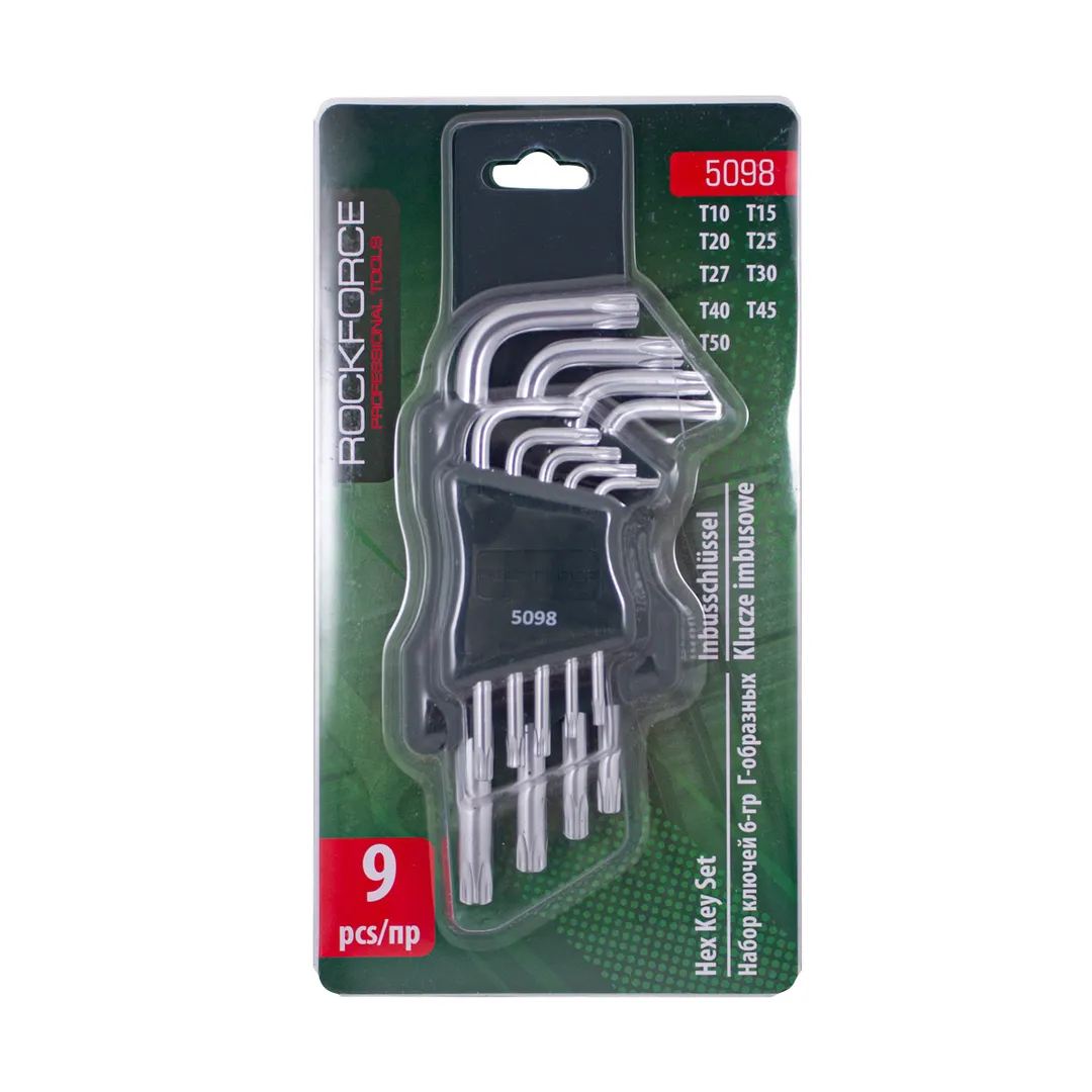Набор ключей TORX Т10-Т50 9пр. Rock FORCE RF-5098