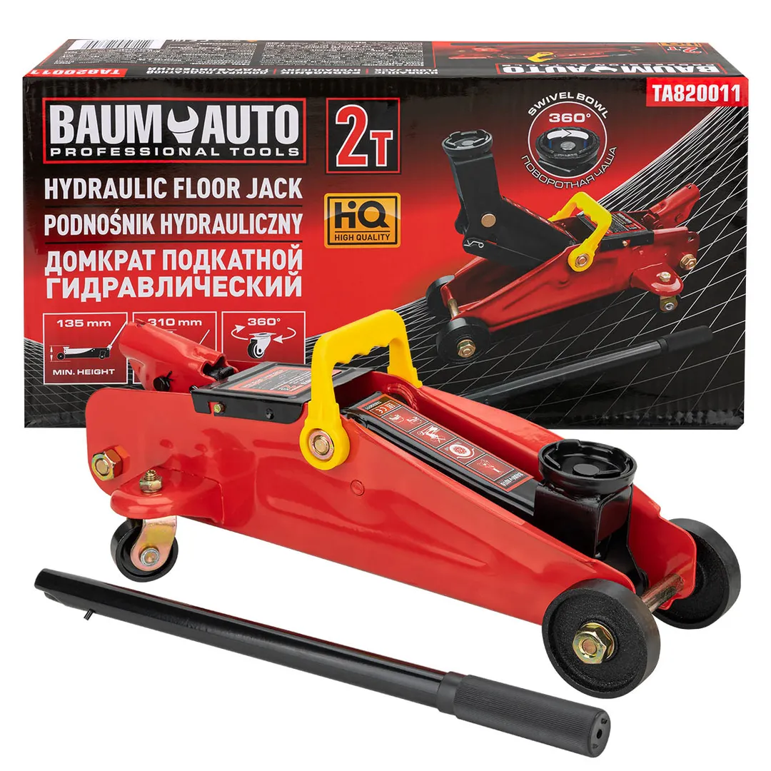 Домкрат подкатной гидравлический 2т, 135-310мм, Baum Auto BM-TA820011