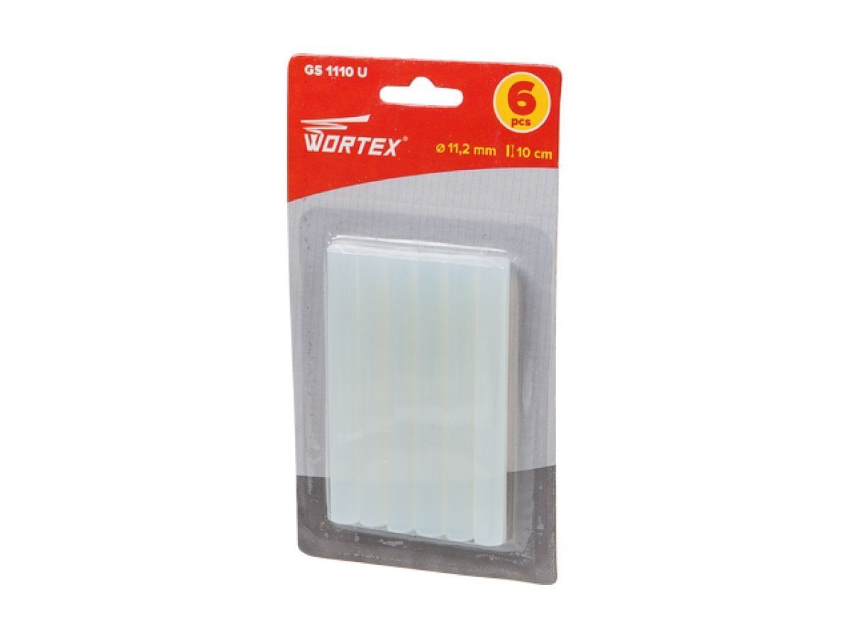 Клеевые стержни (универсальные, 11.2х100 mm, 6 шт в блистере) WORTEX GS1110U00011