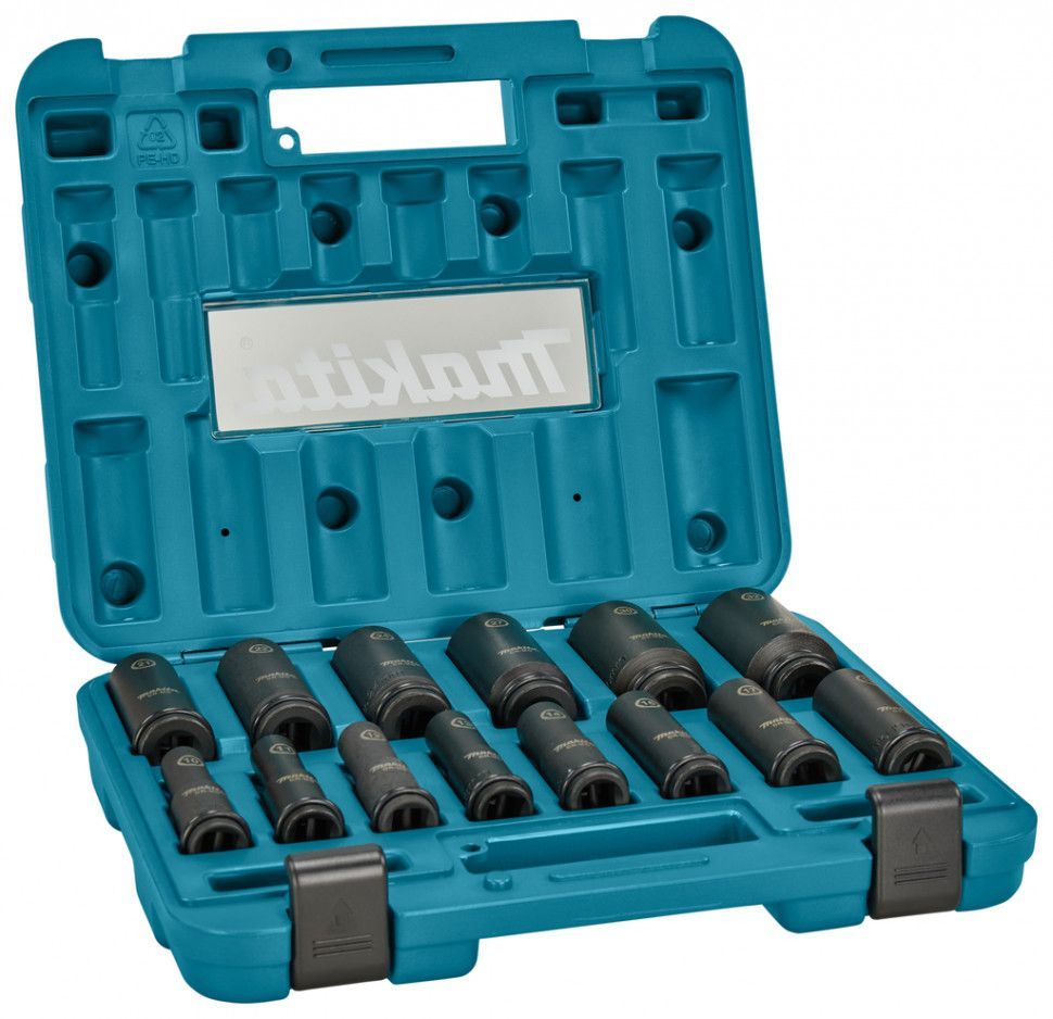 Набор головок ударных 10-32 мм (1/2", 14 шт) Impact Black MAKITA  E-16586