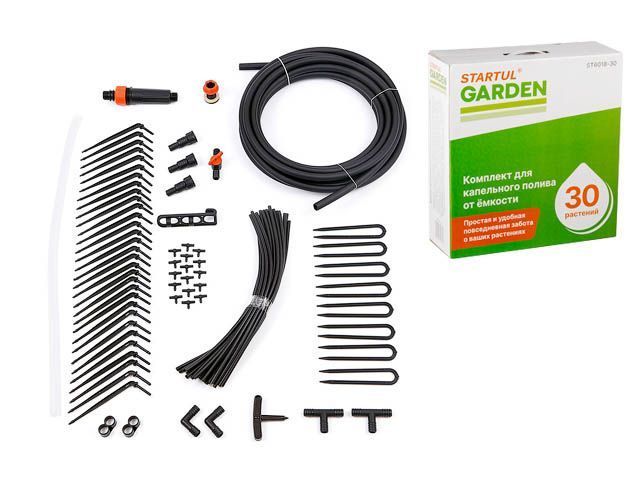 Комплект для капельного полива от ёмкости на 30 растений  GARDEN STARTUL ST6018-30