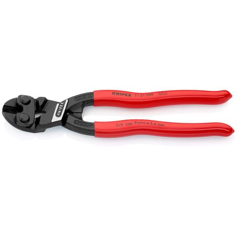 Болторез компактный CoBolt® с пружиной, L-200 мм, , чёрный, 2-комп. рукоятки, SB  KNIPEX 7121200