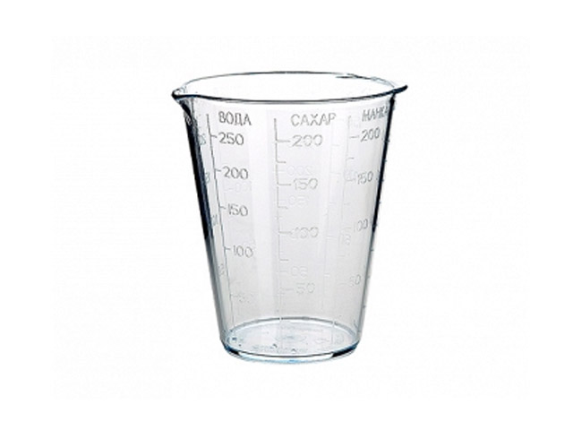 Мерный стакан, прозрачный 250 мл  BEROSSI ИК10100000