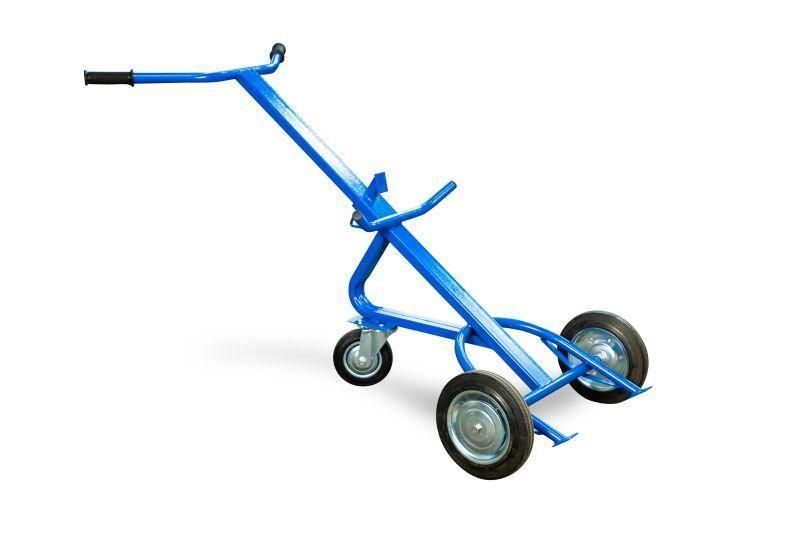 Тележка для металлических бочек КБ-1 (250 пневмо+160 поворотное) TOR 1023387