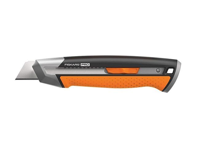 Нож с выдвижным, сменным лезвием 25mm CarbonMax  FISKARS 1027228