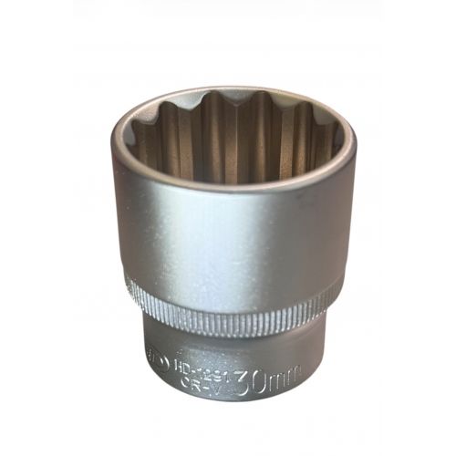 Головка торцевая 1/2" 12гр. 30 мм, L44 мм, CrV H-D HD-1291