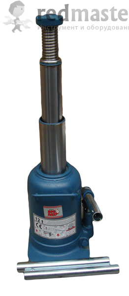 Домкрат бутылочный двухштоковый 12т (h240-590mm) Torin TH812001