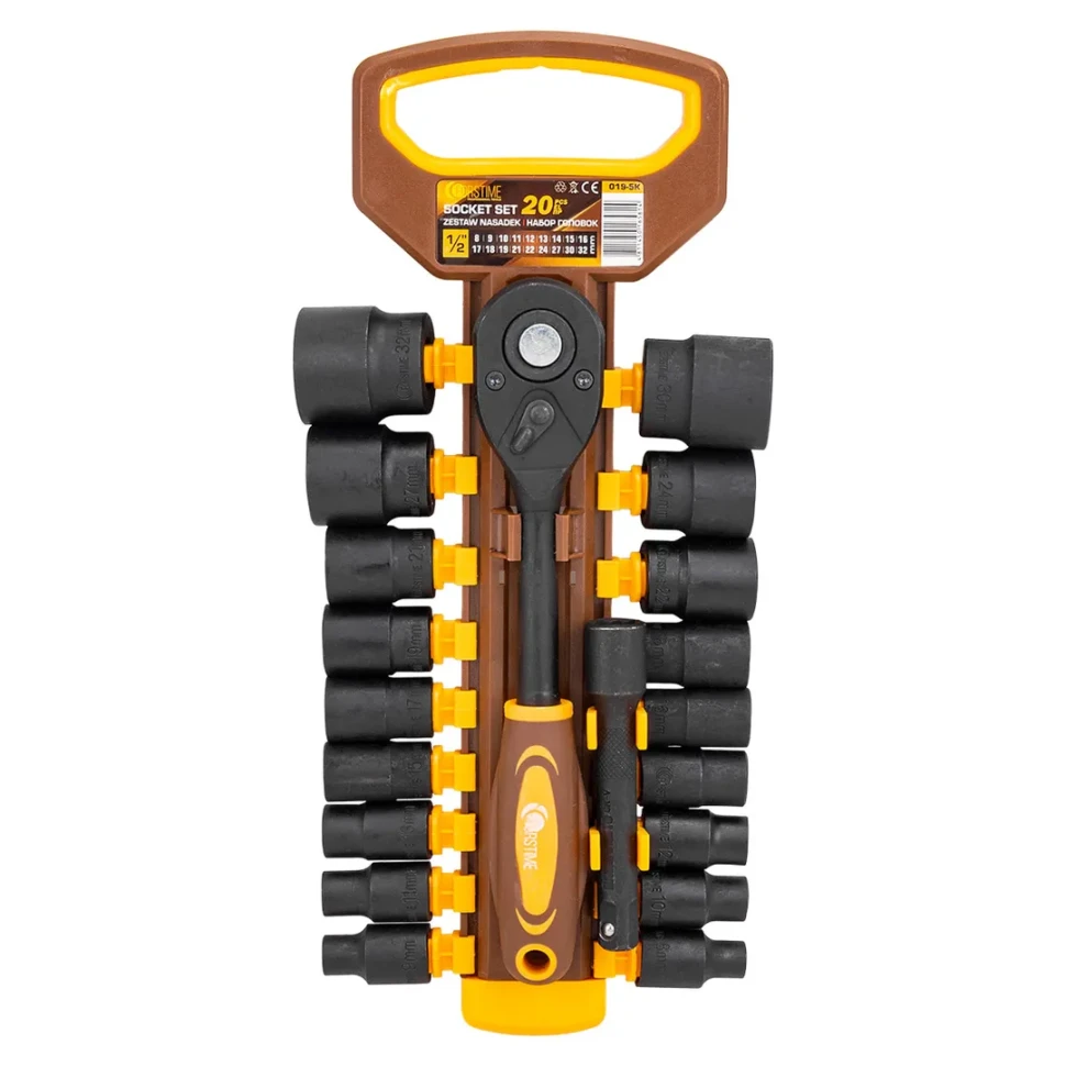 Набор головок 20пр. 1/2''  FORSTIME FT-019-5K