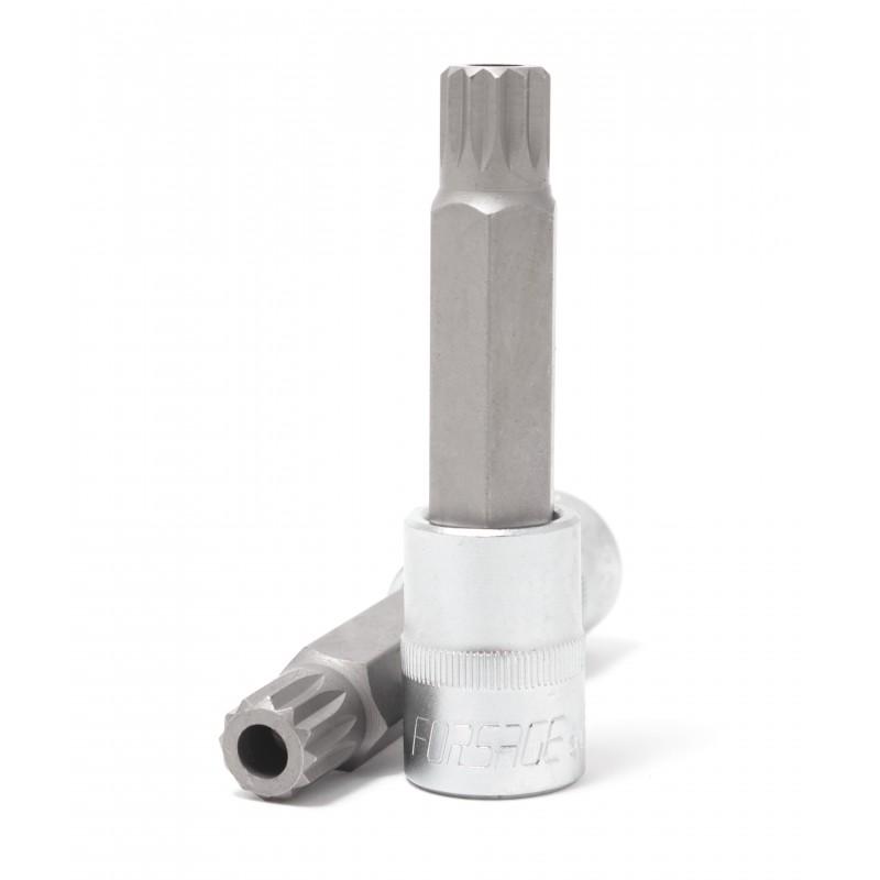 Головка бита SPLINE 12-лучевая M6 1/2" (L-100mm) Forsage F-34810006