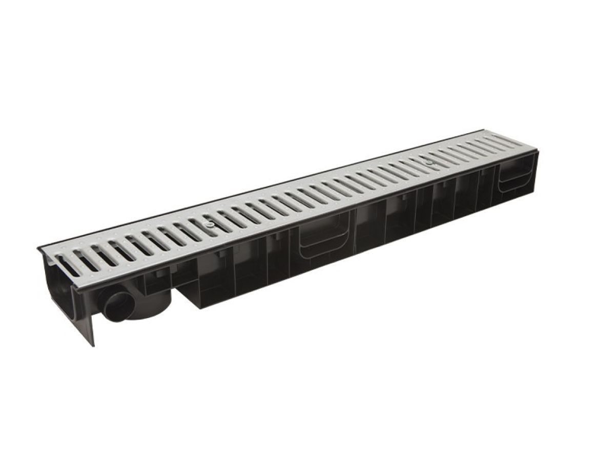 Лоток STANDART 100.95 h99  с решеткой стальной, РБ (кл. А15) ecoteck ДИ16505000