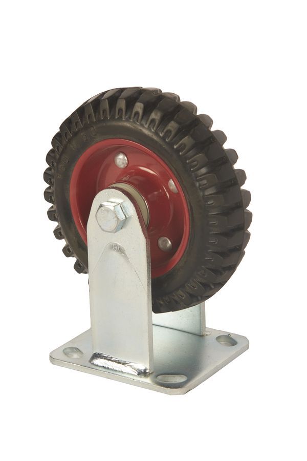 Колесо большегрузное неповоротное PF 160 150 мм резина с протектором (F), шт TOR 1027233