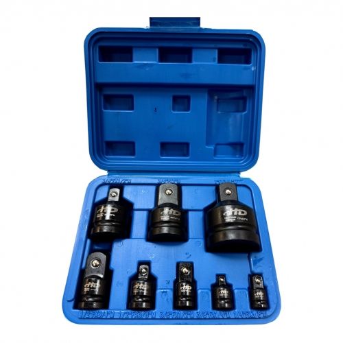 Головки-переходники ударные 1/4" - 1", набор 8 предметов, CrMo H-D HD-10645