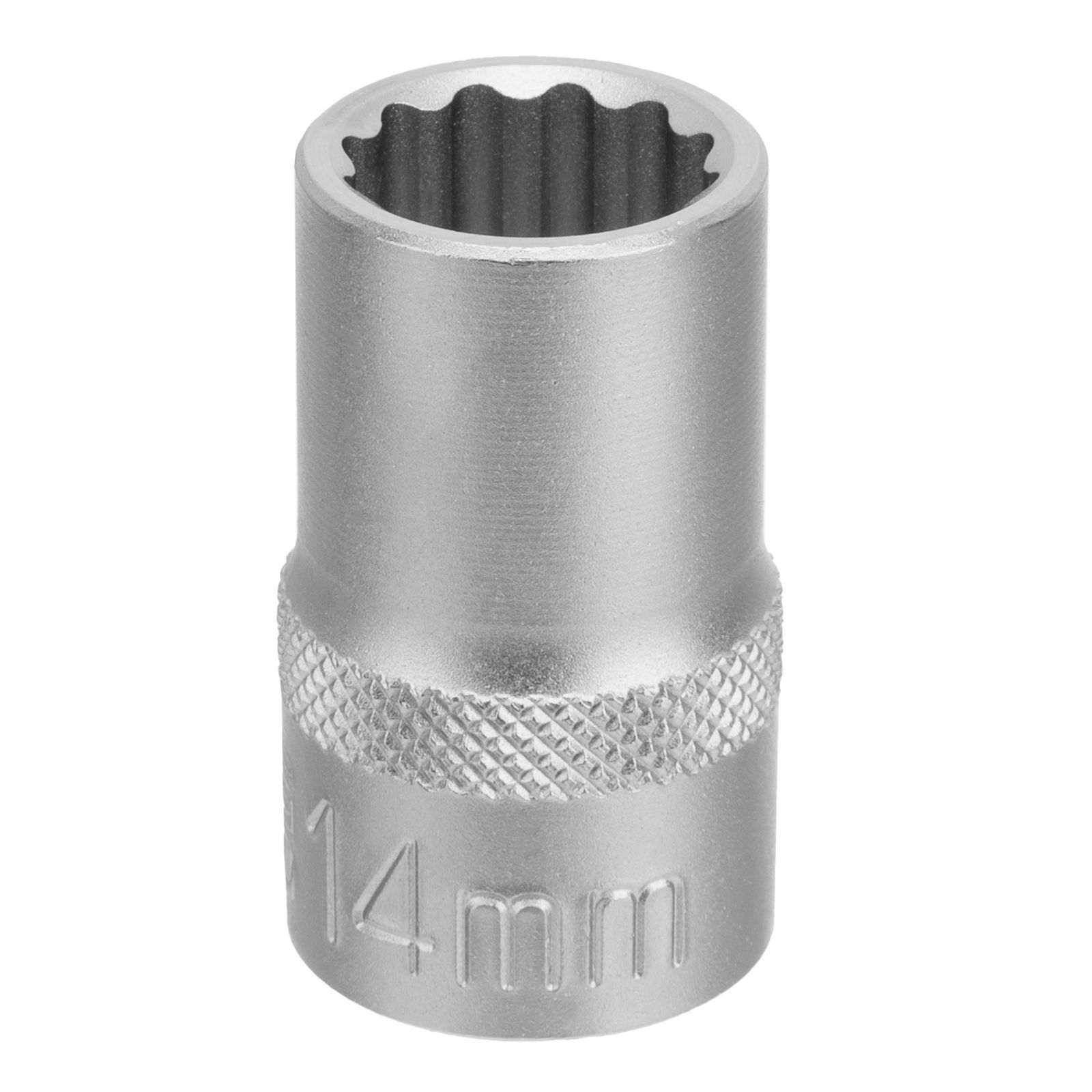Головка торцевая, 14 mm, 12-гранная, CrV, под квадрат 1/2", хромированная Stels 13659