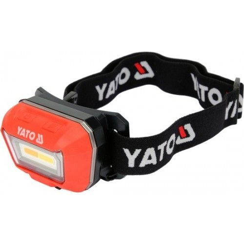 Фонарик налобный для подбора цвета (CRI96+, 160lm, 3,7V, 1500mAh, usb, IP65, IK07)  YATO YT-08490