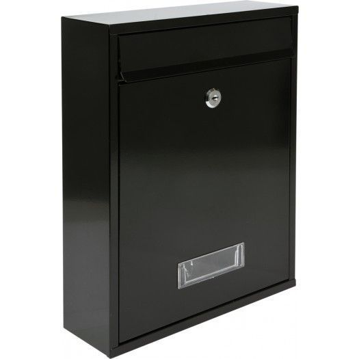 Ящик металлический почтовый 360х260х80mm черный  VOREL 78555