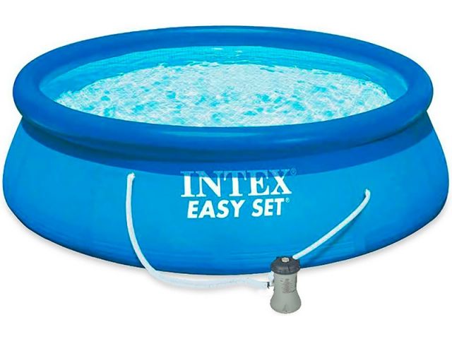 Надувной бассейн Easy Set, 396х84 см + фильтр-насос 220 В (от 6 лет)  ...INTEX 28142NP