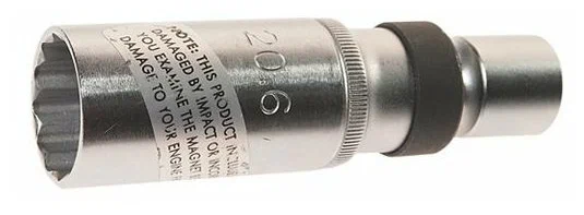 Головка 3/8" свечная, магнитная  с шаровым карданом, 12-гран. S=20,6мм Force 807320.6BM