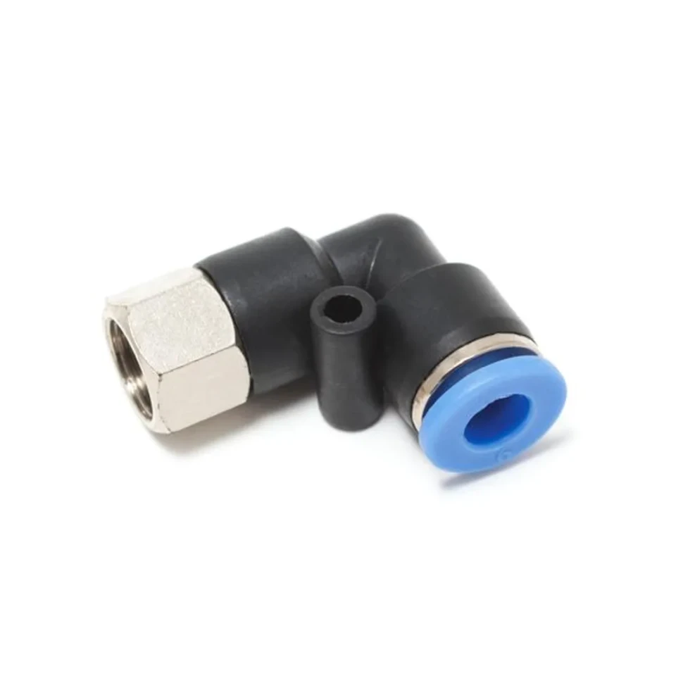 Фитинг угловой для пластиковых трубок 12мм с внутренней резьбой 1/2" Partner SPLF12-04