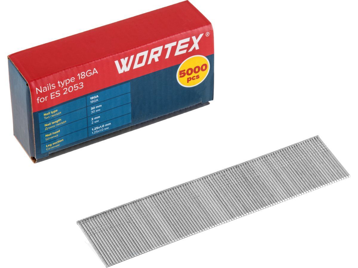 Гвозди тип 18GA 30 мм  (5000 шт.) для ES 2053 WORTEX 1335957
