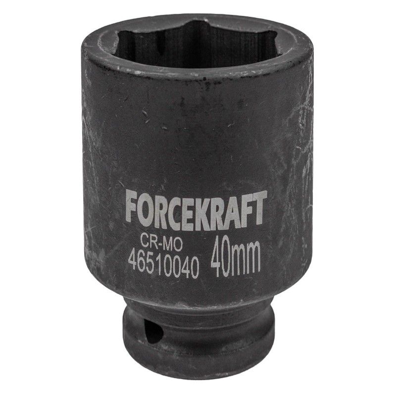 Головка ударная глубокая 3/4", 40мм (6гр.)  FORCEKRAFT FK-46510040