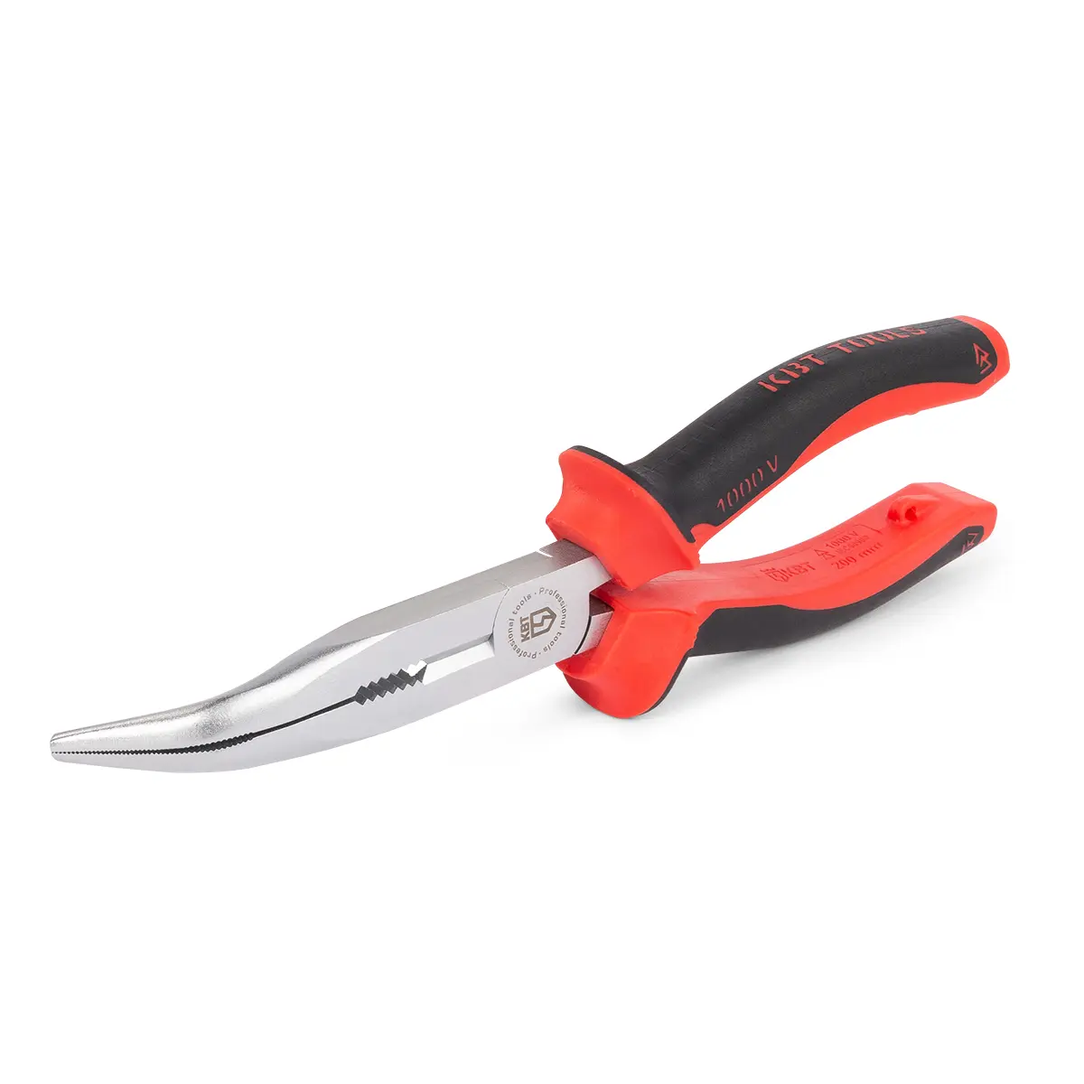 Длинногубцы изогнутые диэлектрические 200 мм серия СТАНДАРТ ()  ...КВТ 60473