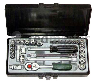 Набор инструмента 31 пр. (4-14мм, 3/16"-9/16", 12-гран.) 1/4" Force 2312