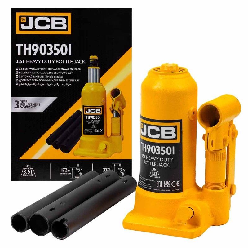 Домкрат бутылочный 3.5т (h min 172мм, h max 372мм)  JCB JCB-TH903501