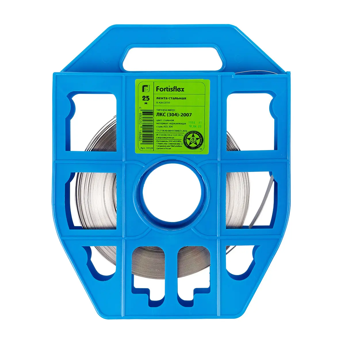 Лента бандажная ЛКС (304)-2007 (25м) в кассете Fortisflex 74124