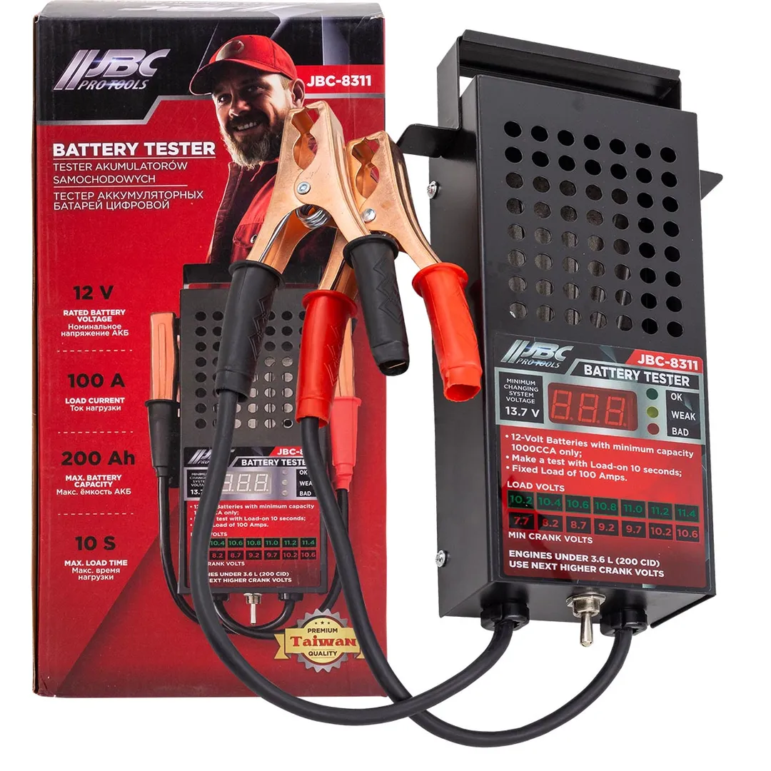 Тестер аккумуляторных батарей цифровой 12V, 100A, 200Ah  JBC JBC-8311