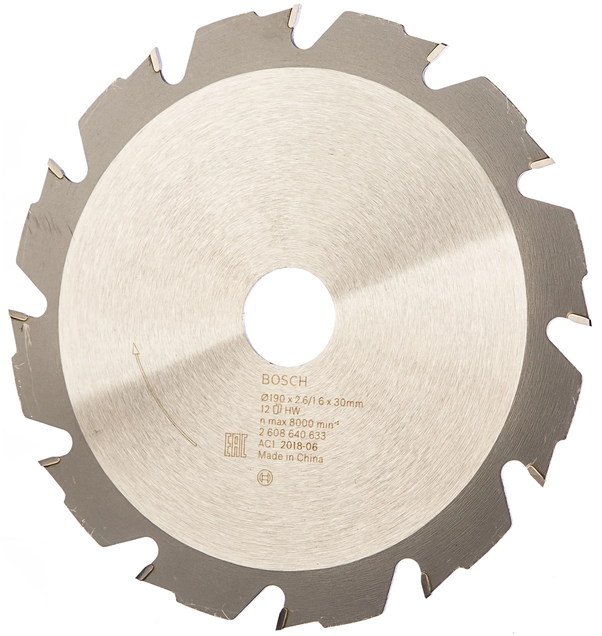 Диск пильный 190х2,6х30 мм Z12 Construct Wood BOSCH 2.608.640.633