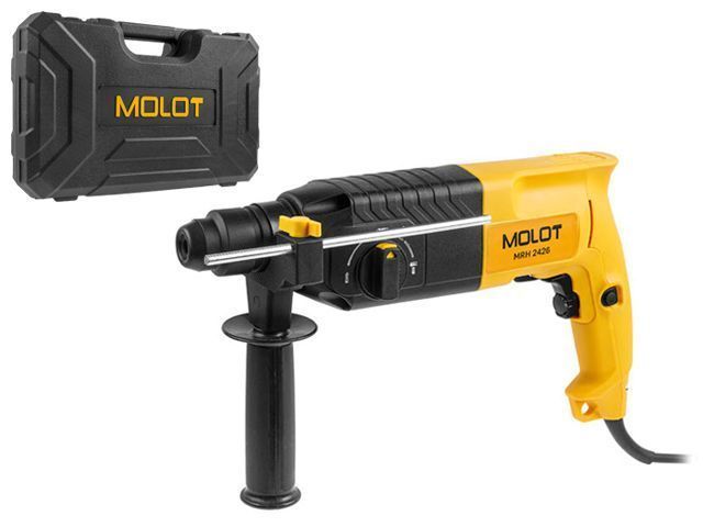 Перфоратор  MRH 2426 в чем. (650Вт, 2.6Дж, 900об/мин, 3 реж., патрон SDS-plus) MOLOT ...Molot 323328