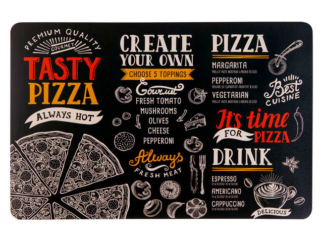 Салфетка сервировочная "Tasty Pizza", 43.5х28.2 см  PERFECTO LINEA 45-002279